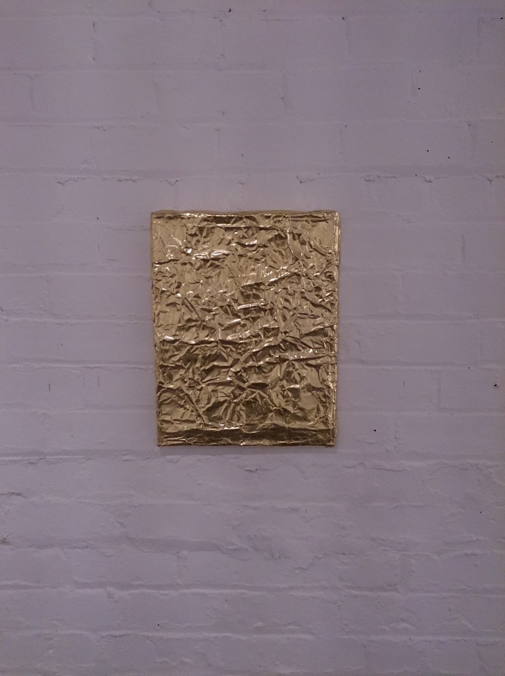 Gold foil, Sellotape, Canvas&nbsp;(2014)