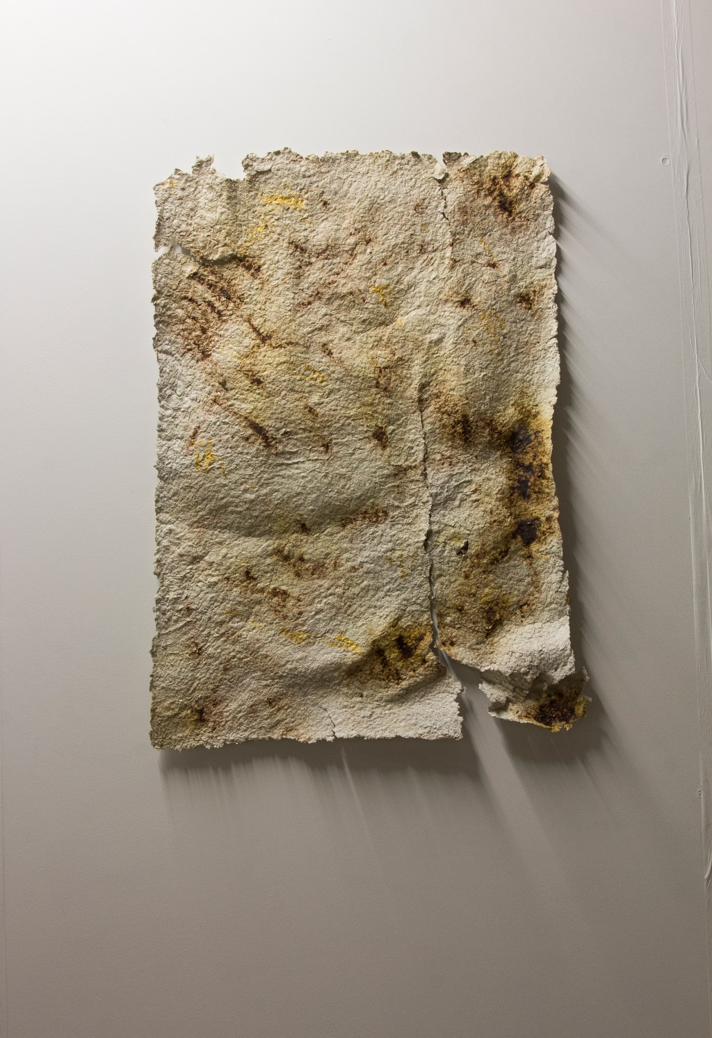 ‘Fifty Shades of Grey, Neolithic period arrowheads won on ebay.co.uk, protein shake powder, gold paint’&nbsp;(2015)